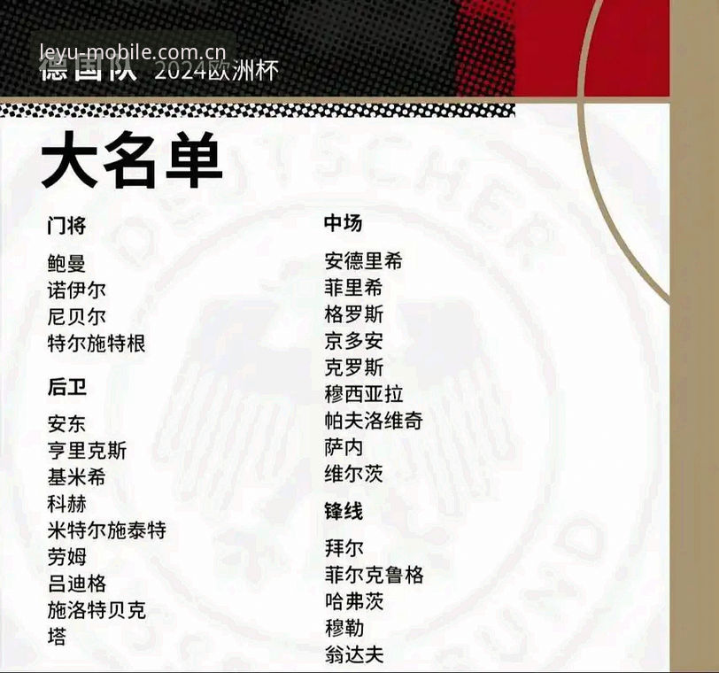 德国队26人世界杯大名单出炉，40岁诺伊尔回归能否再创奇迹？